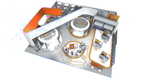 trade show exhibit design in Chicago, Chicago trade show exhibit design, professional trade show exhibit design in Chicago